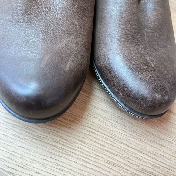 Dansko Liliana Wedge Burnished Nubuck Leather Comfort Shoe in Teak sz 39 (8.5-9) - Picture 8 of 15